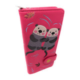 Shagwear Otters Fuchsia Large Zipper Wallet - Radar Toys