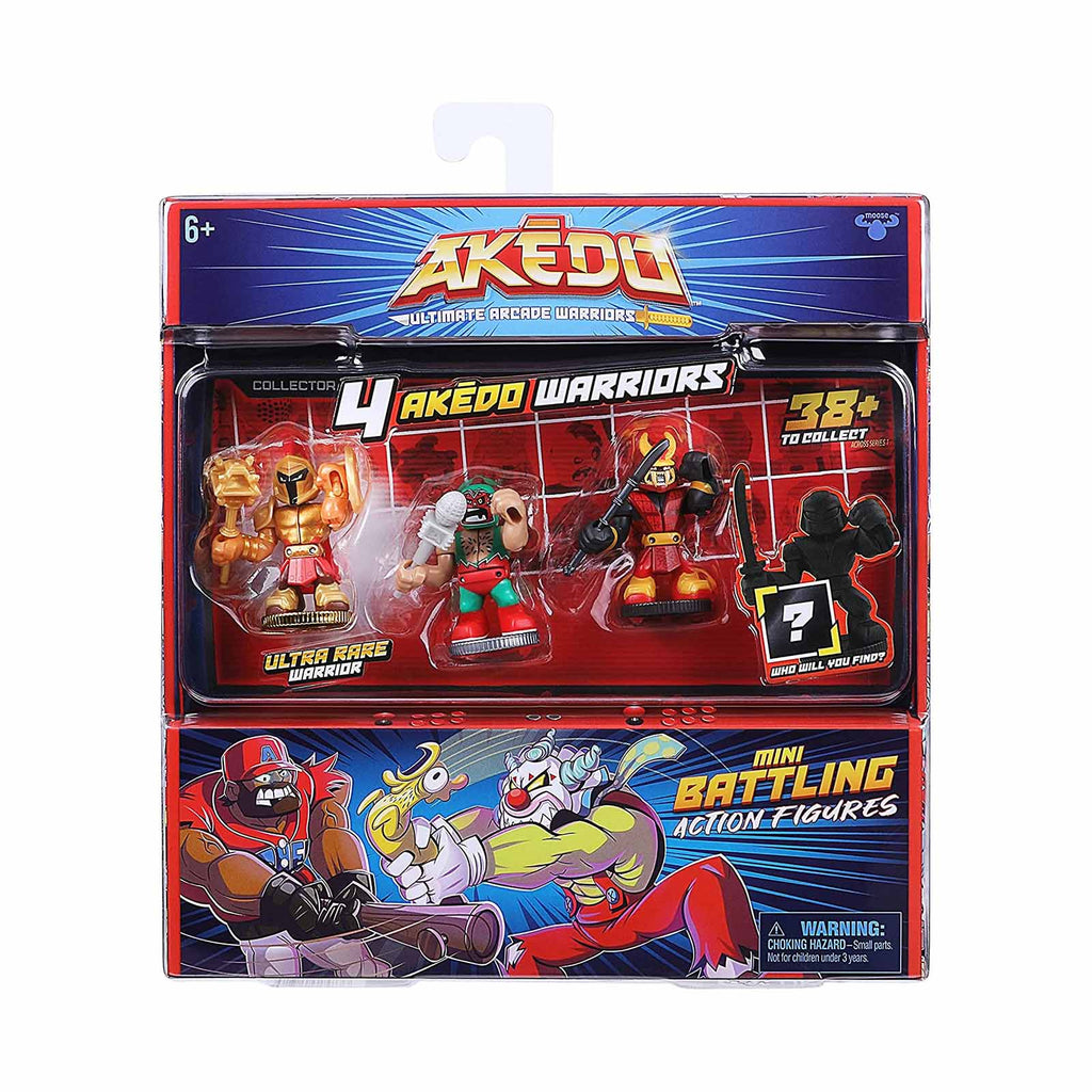 Akedo Ultimate Arcade Warriors 4 Figure Pack - Radar Toys