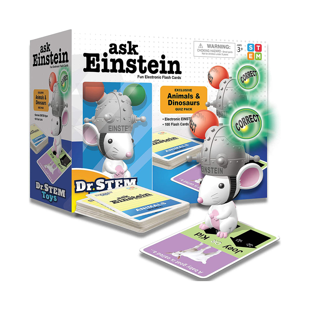 Dr. STEM Toys Ask Einstein Animals And Dinosaurs Deluxe Set