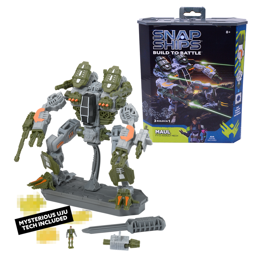 Snap Ships Forge Maul FT-12 Assault Mech 3-In-1 Building Set