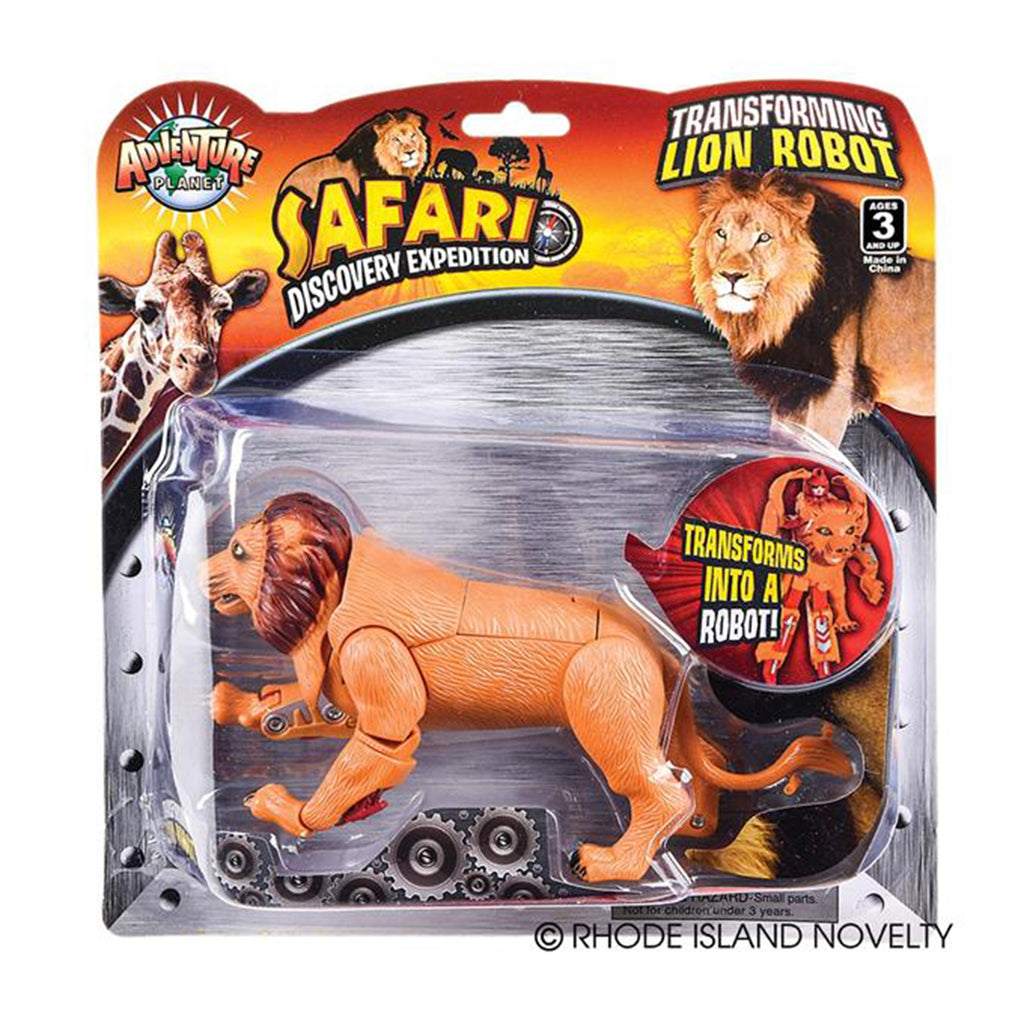 Adventure Planet Safari Discovery Expedition Transforming Lion Robot Figure - Radar Toys