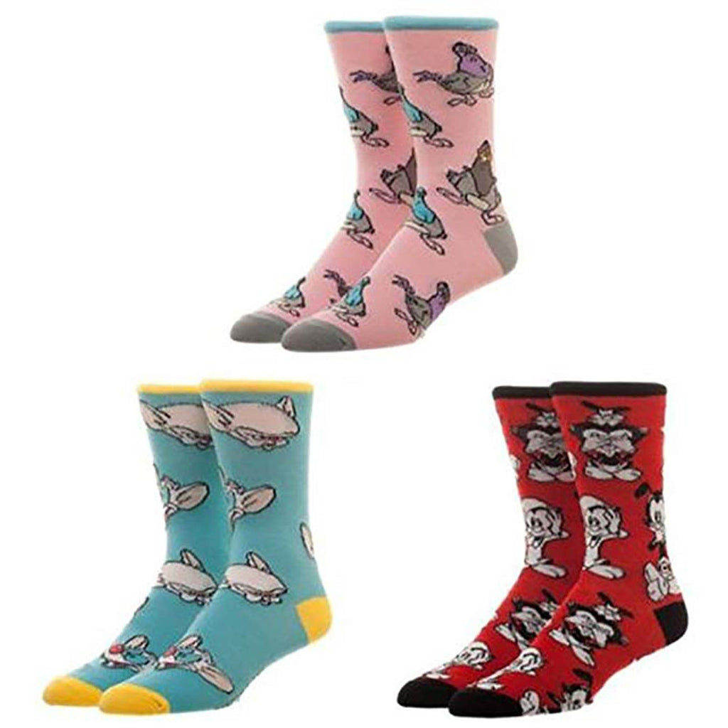 Animaniacs 3 Pairs Of Crew Socks