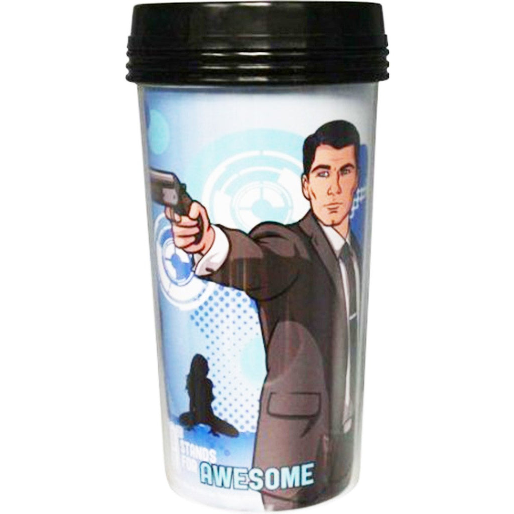 Archer Most Dangerous Spy 16 oz. Travel Mug