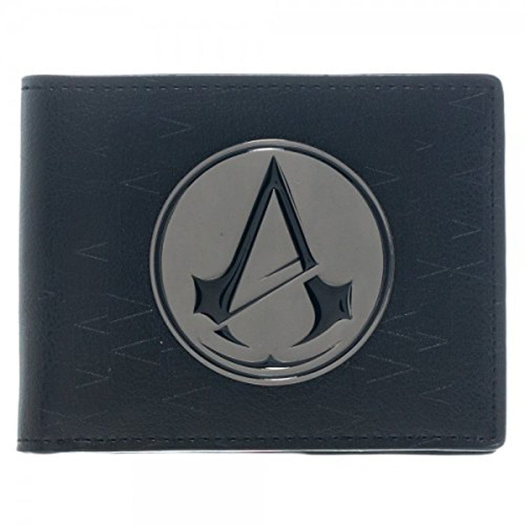 Assassins Creed Unity Black Metal Logo Bi-Fold Wallet