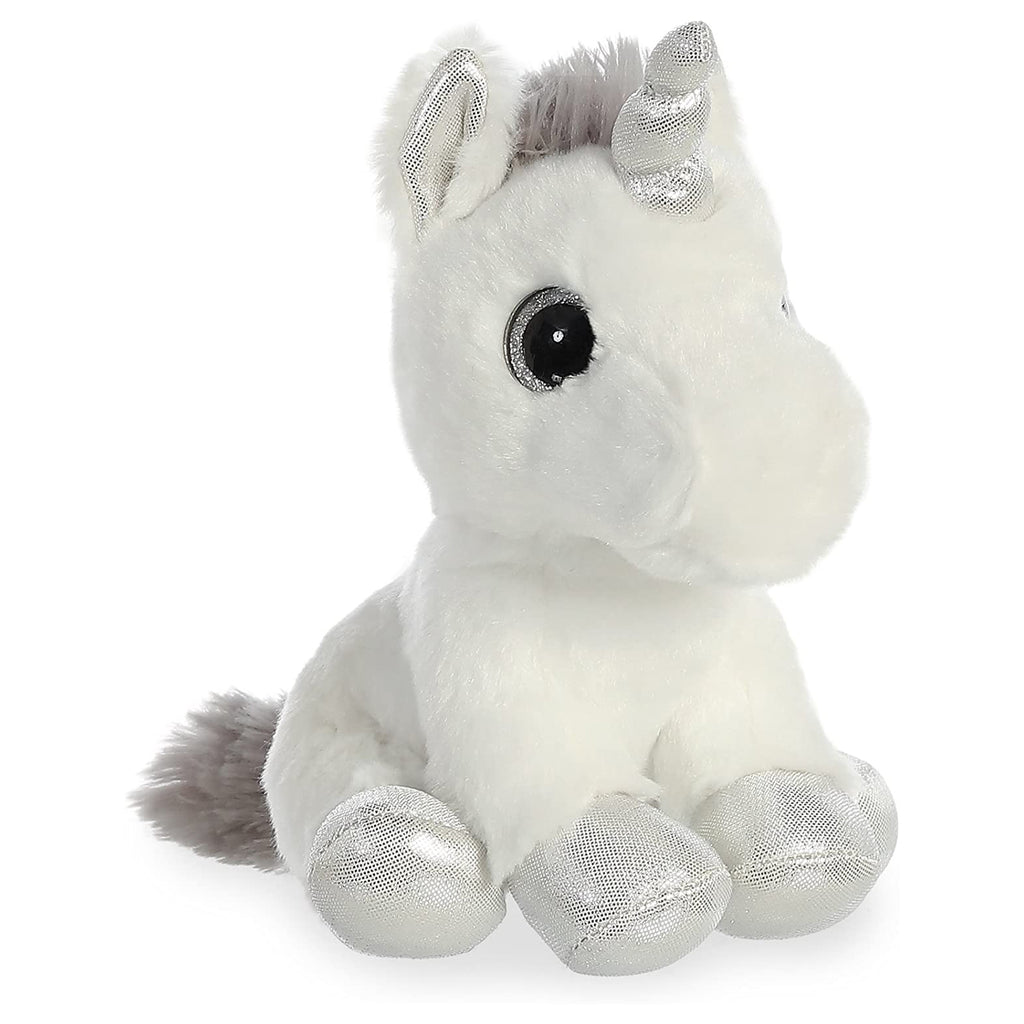 Aurora Sparkle Tales Silver Unicorn 8 Inch Plush Figure