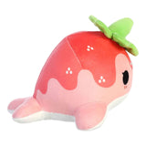 Aurora Strawberry Nomwhal 7  Inch Plush Figure - Radar Toys