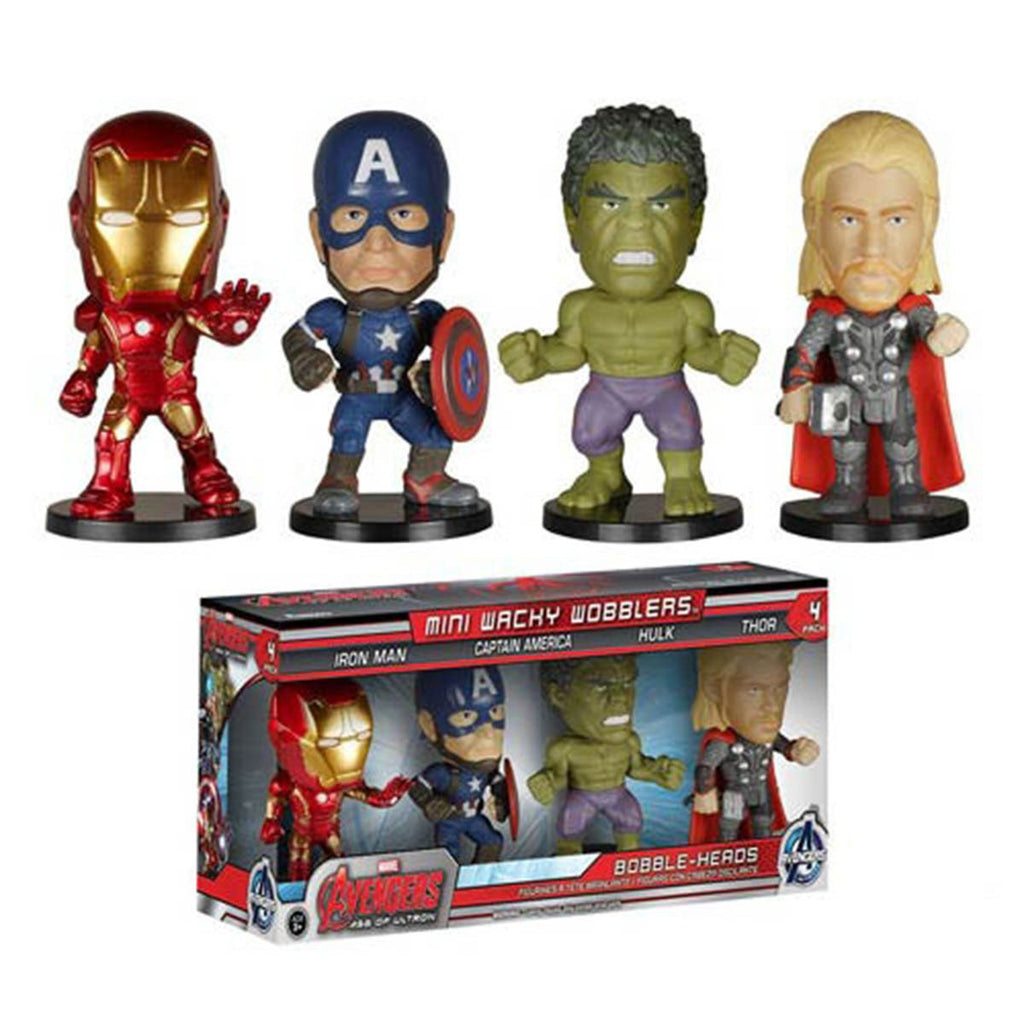 Avengers Age of Ultron Mini Wacky Wobblers 4 Pack Bobble Head Vinyl Figures