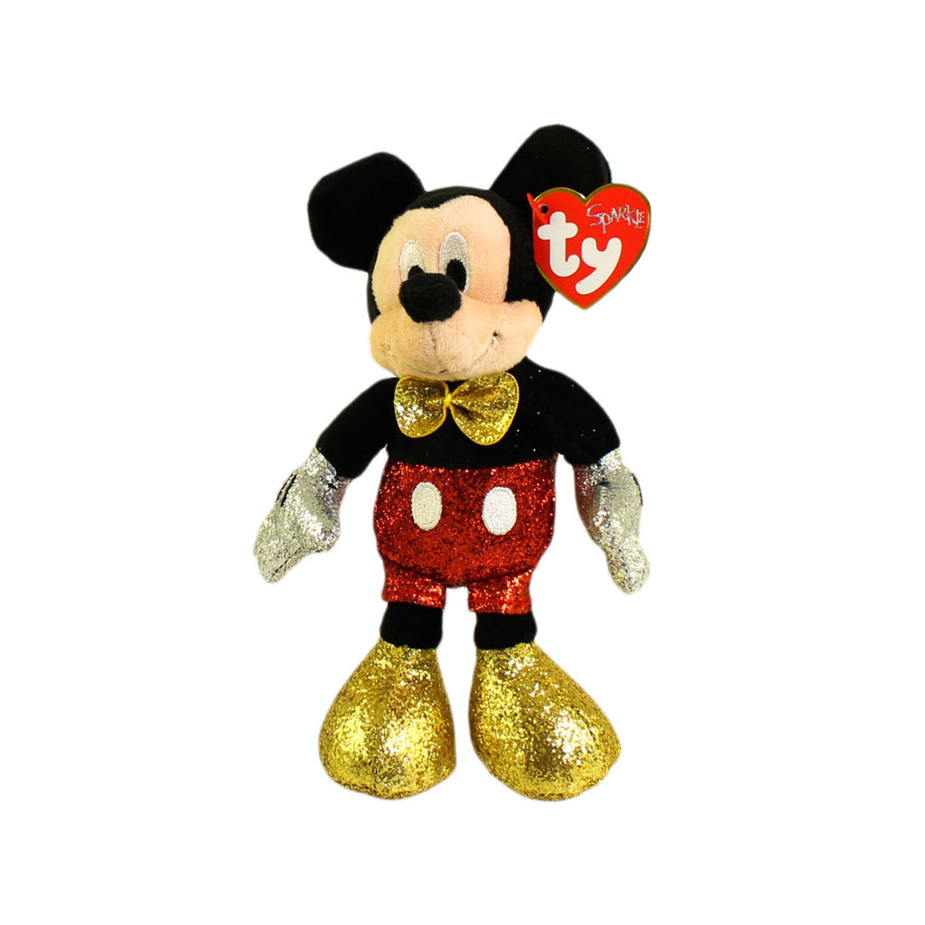 Ty Disney Mickey Sparkle 6 Inch Plush Figure - Radar Toys