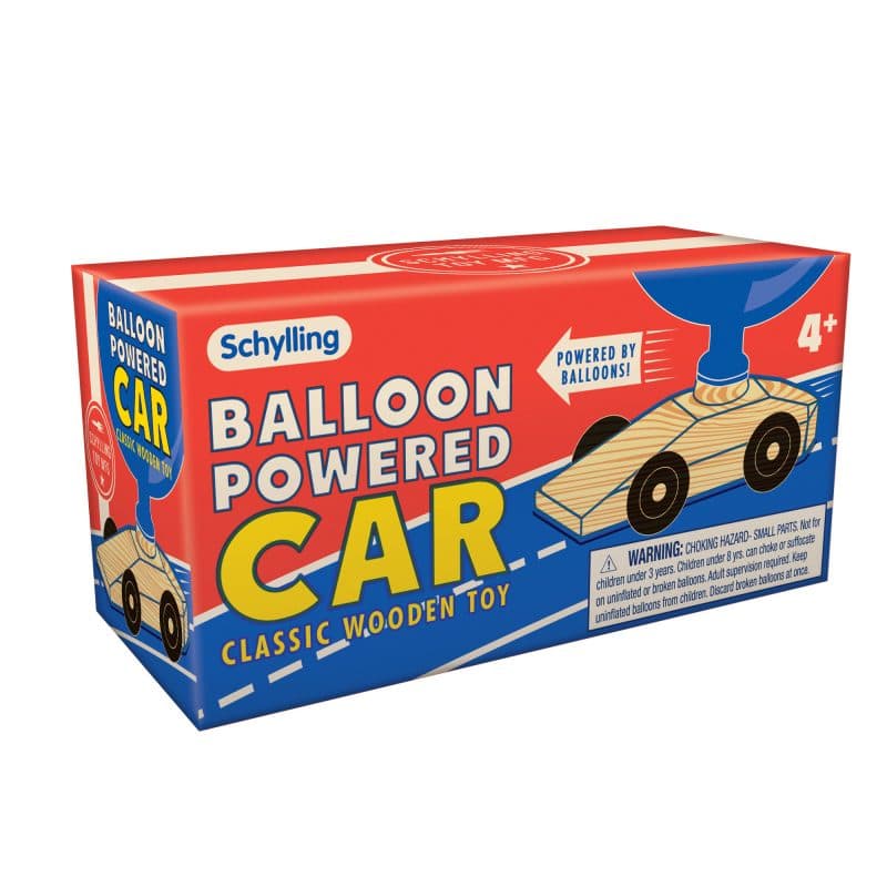 Schylling Classic Balloon Powered Wooden Car