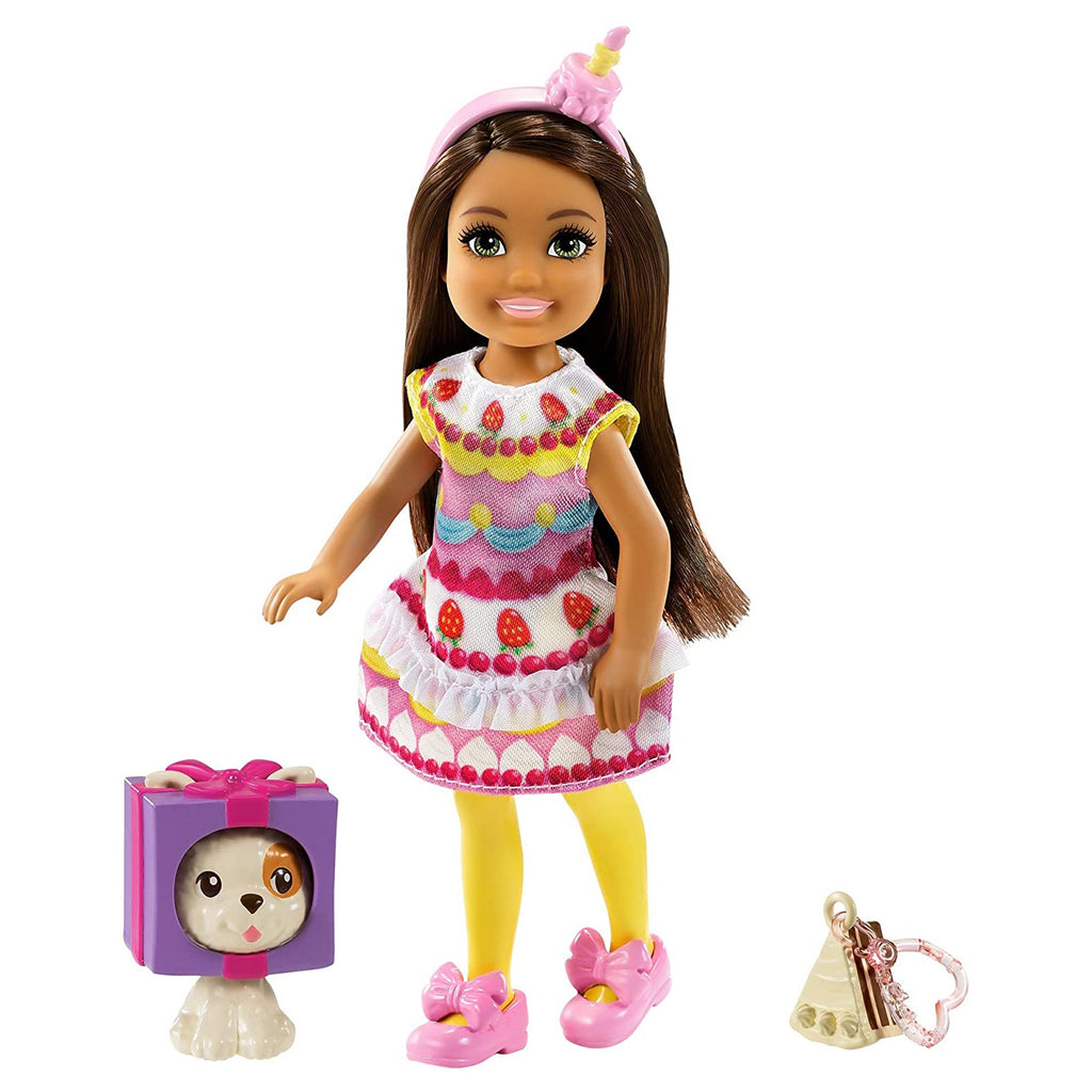 Barbie Chelsea Club With Cake Costume And Pet Doll Set