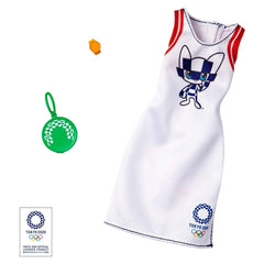 Barbie Tokyo Olympics 2020 White Dress Clothing Set - Radar Toys