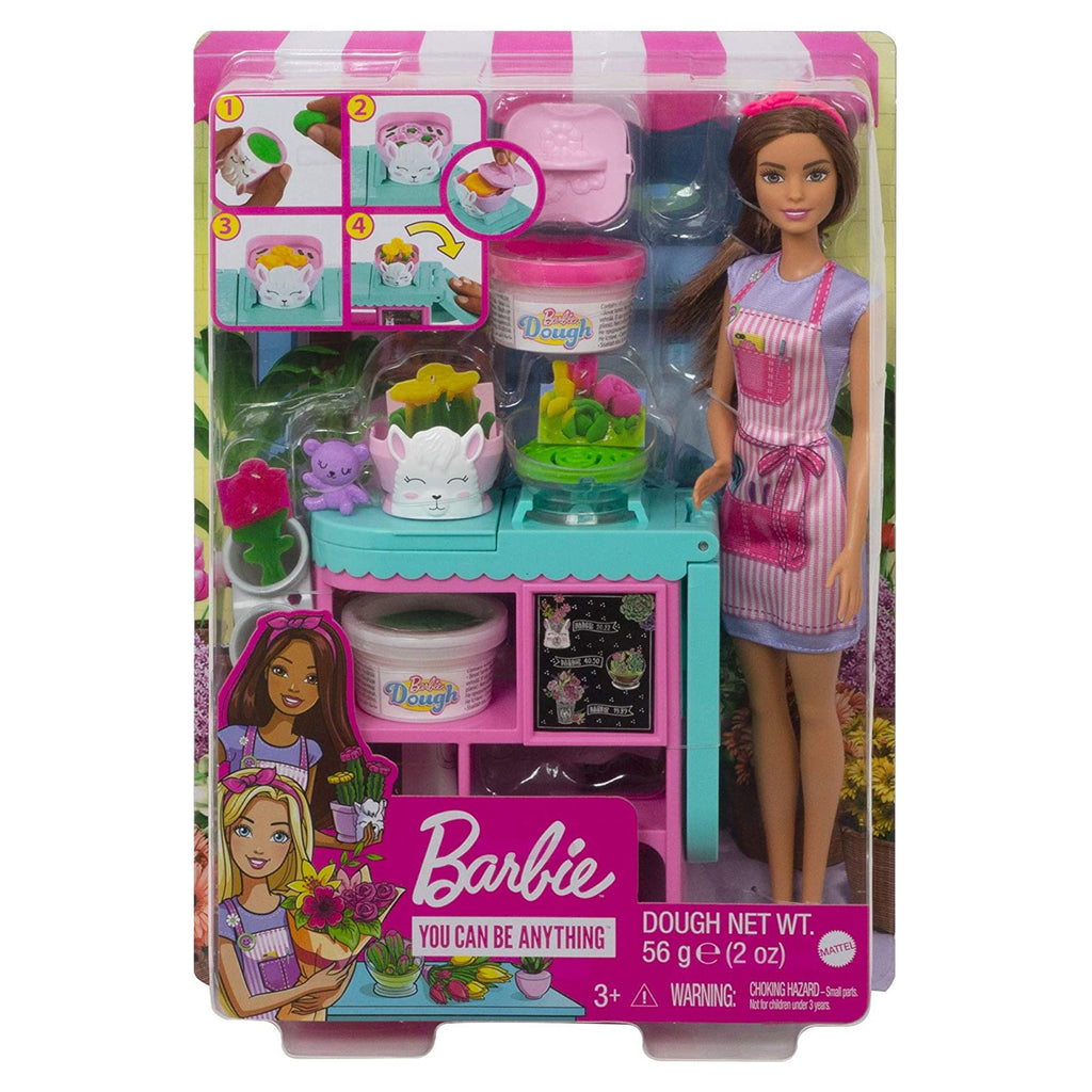 Barbie You Can Be Anything Florist Brunette Doll Set