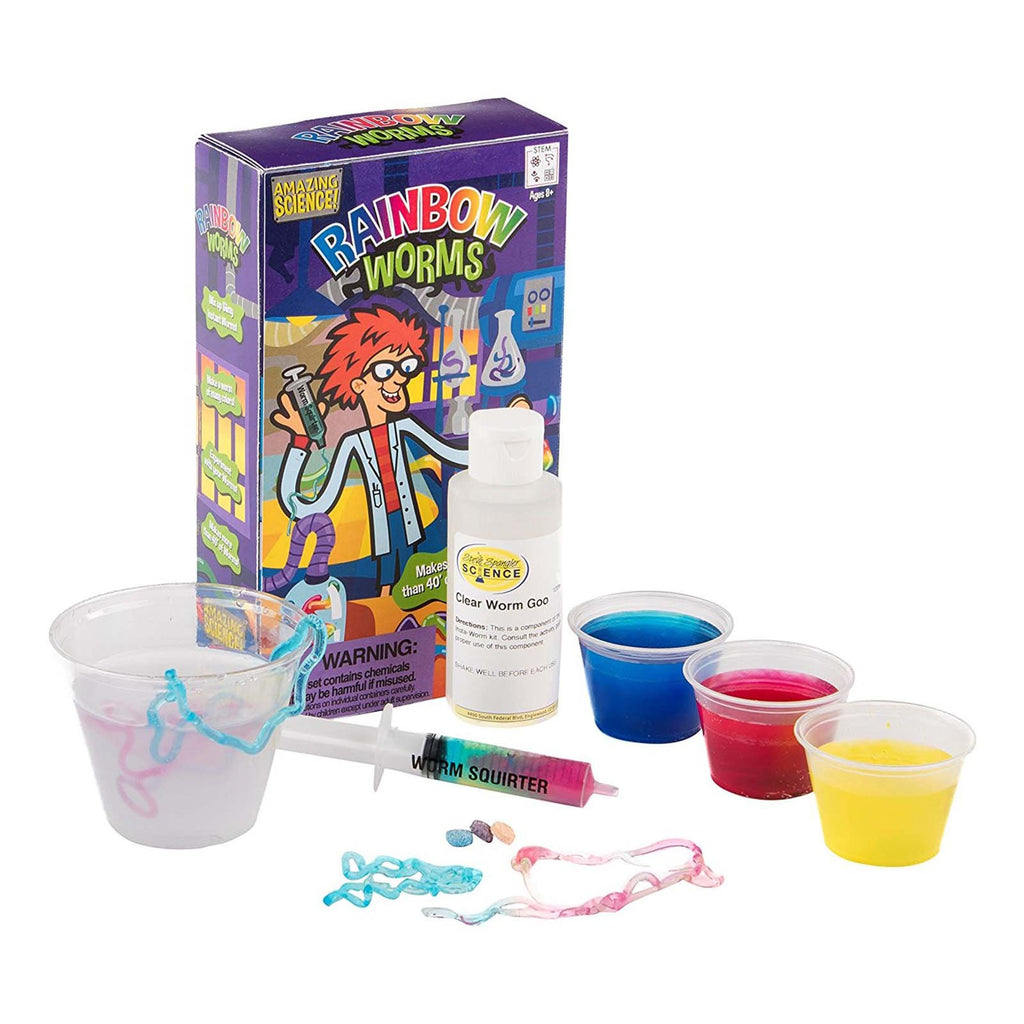 Be Amazing Rainbow Worms Science Set - Radar Toys