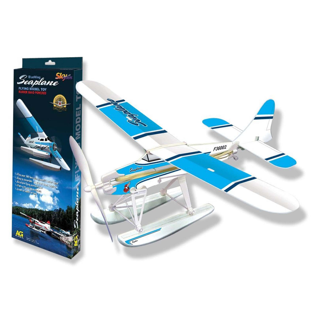 Be Amazing Seaplane Rubber Band Powered Flying Model Toy - Radar Toys