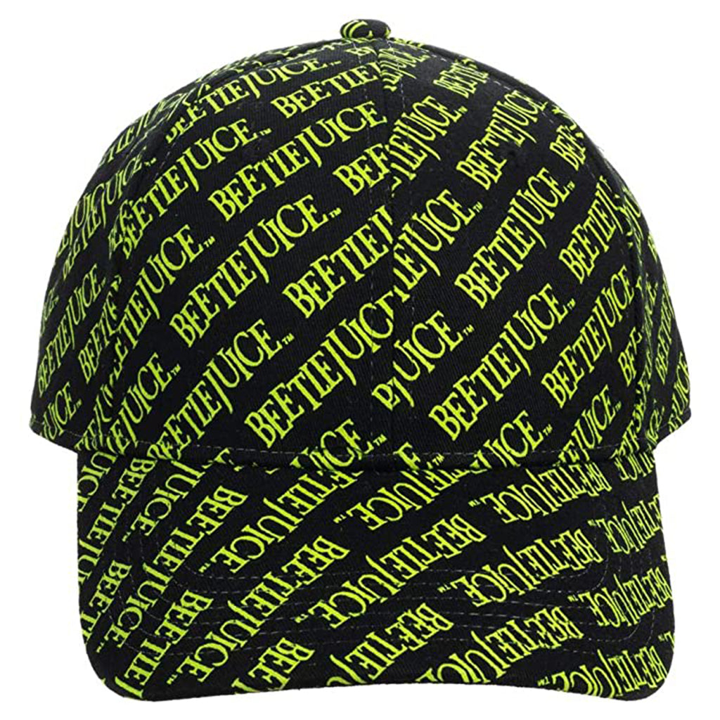 Bioworld Beetlejuice Printed All Over Print Adjustable Buckle Hat