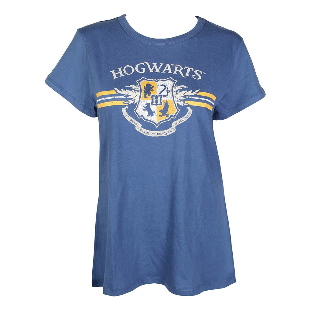 Bioworld Harry Potter Hogwarts Navy Unisex T-Shirt