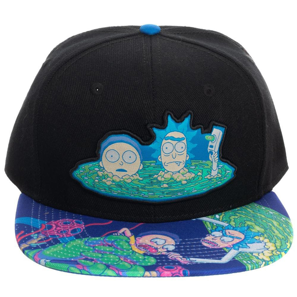 Bioworld Rick And Morty Portal Snapback Hat