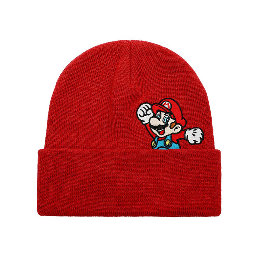 Bioworld Super Mario Peekaboo Mario Acrylic Knit Beanie