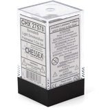 Chessex 7 Set Polyhedral Dice Borealis Light Smoke Silver Luminary CHX27578 - Radar Toys