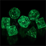 Chessex 7 Set Polyhedral Dice Borealis Light Smoke Silver Luminary CHX27578 - Radar Toys
