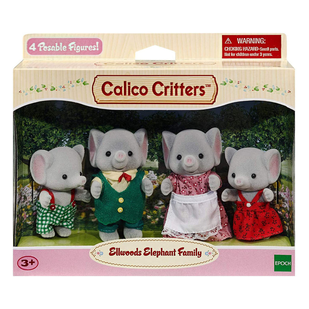 Calico Critters Ellwoods Elephant Family Figure Set - Radar Toys