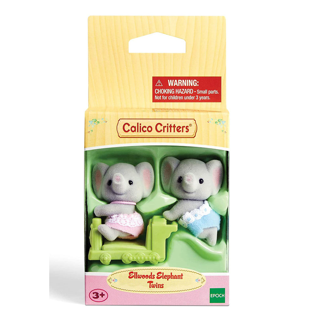 Calico Critters Ellwoods Elephant Twins Figure Set - Radar Toys