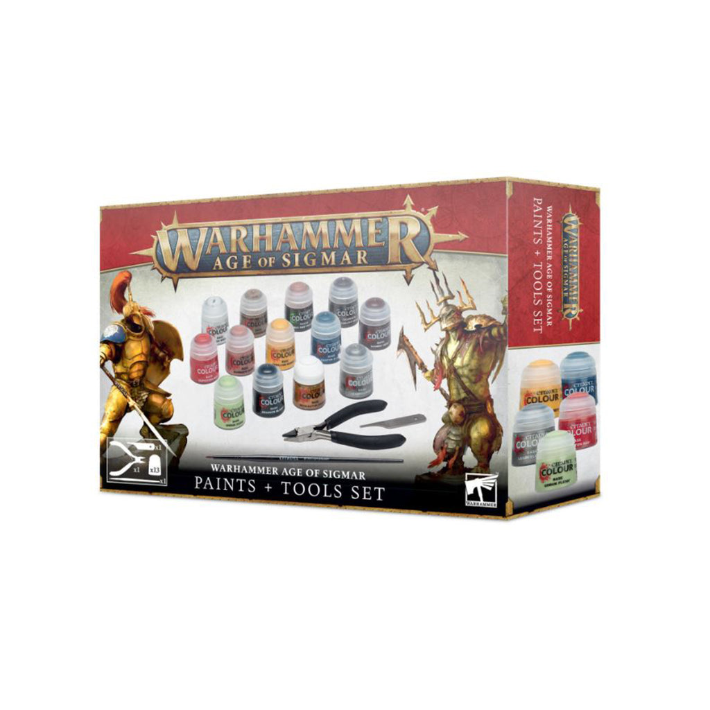 Warhammer Age Of Sigmar Paints And Tools Set - Radar Toys