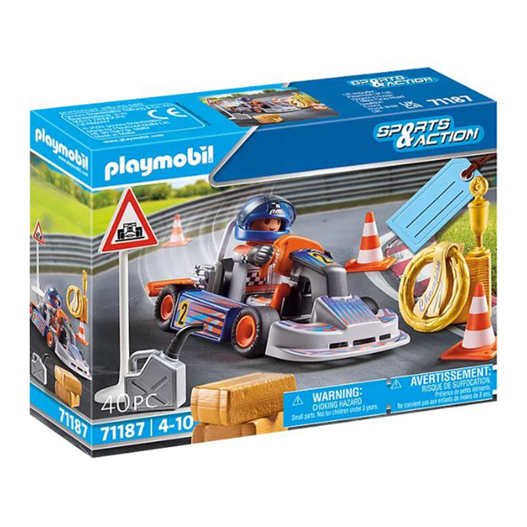 Playmobil Sports And Action Go-Kart Racer Gift Set 71187 - Radar Toys