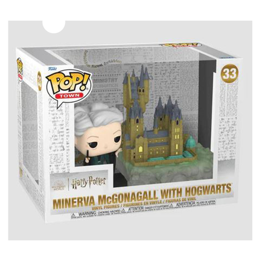 Funko Harry Potter POP Town Minerva With Hogwarts Figure Set