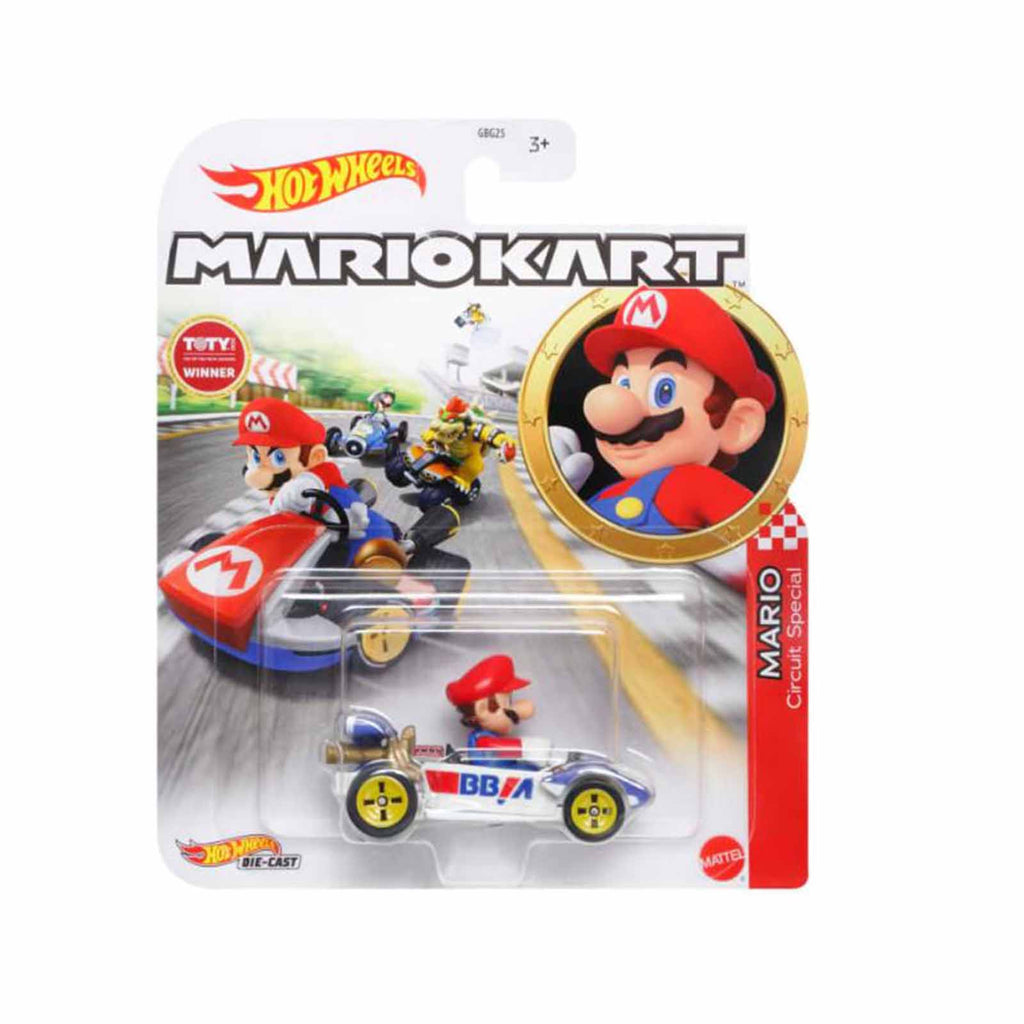 Hot Wheels Mario Kart Mario Circuit Special Car - Radar Toys