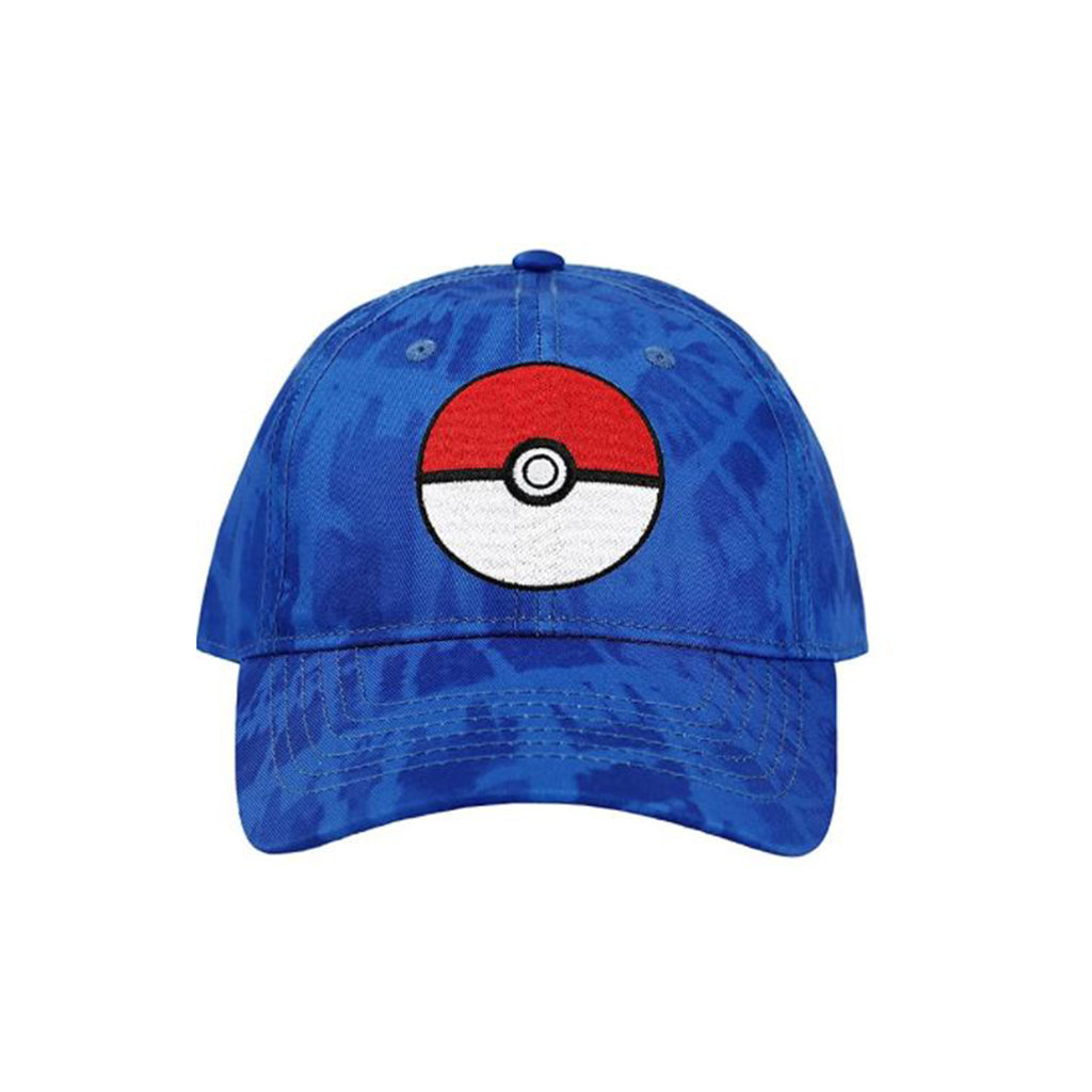 Pokemon Pokeball Blue Tie Dye Snapback Hat