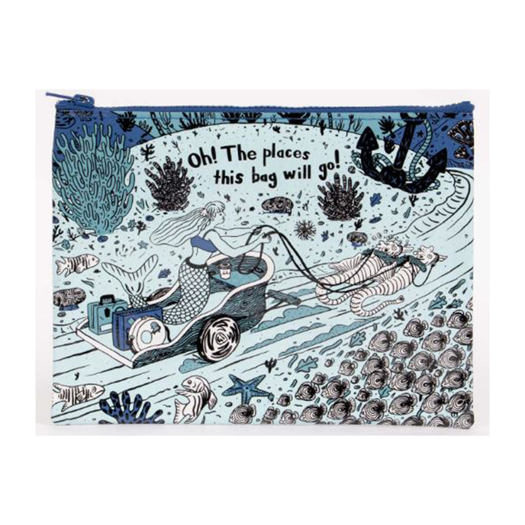 Blue Q Oh the Places This Bag Will Go Zipper Pouch - Radar Toys