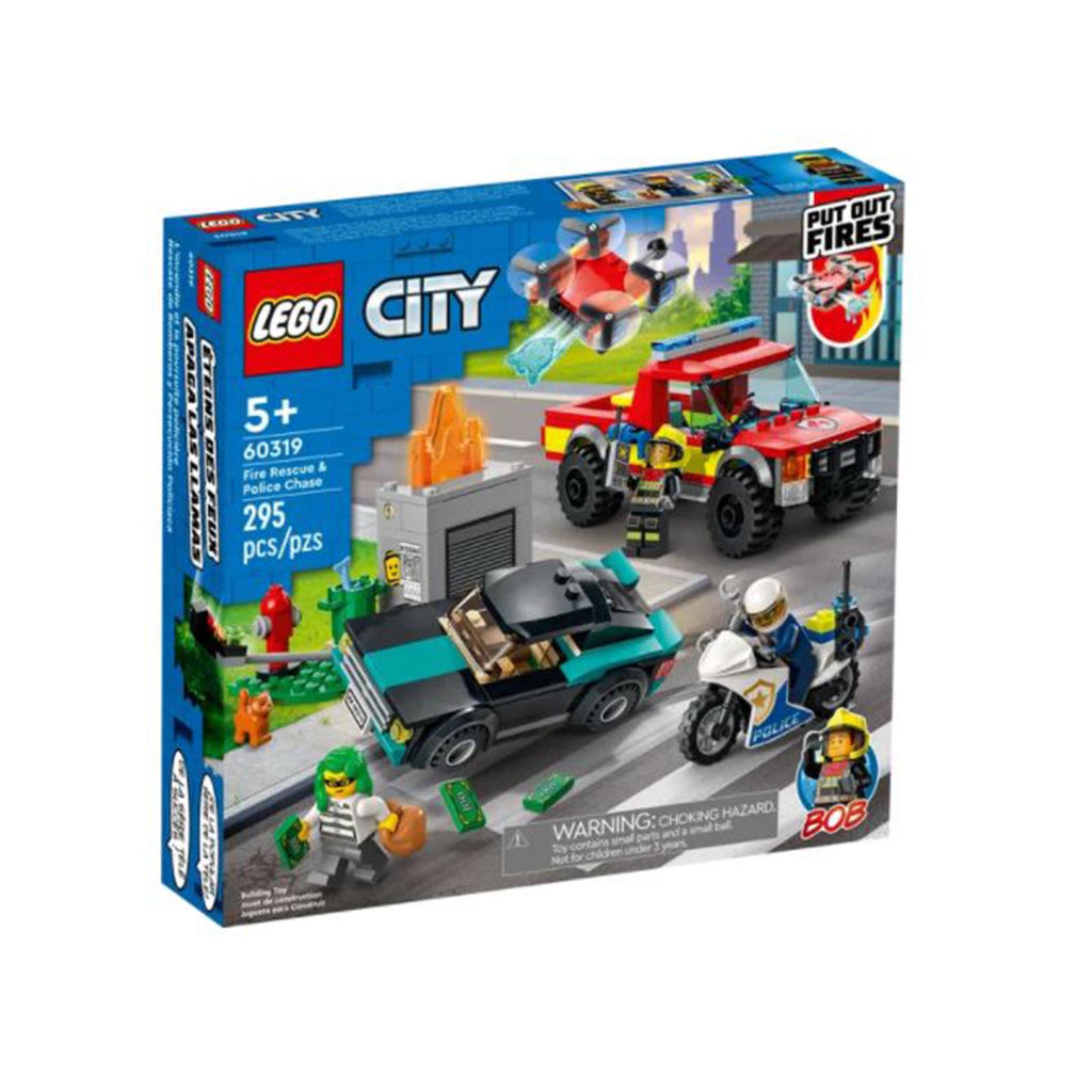 LEGO® City Fire Rescue And Police Chase Building Set 60319 - Radar Toys