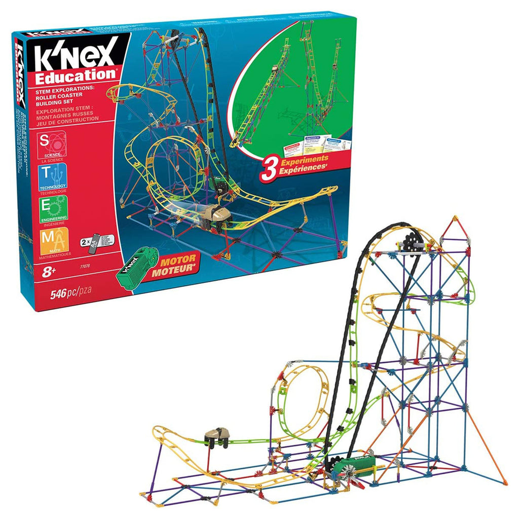 K'Nex Education Roller Coaster 546 Piece Building Set - Radar Toys
