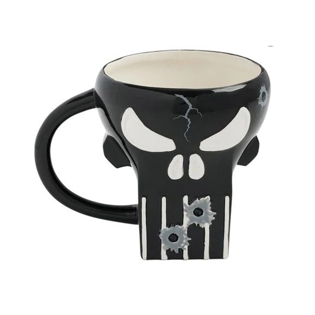 Bioworld Marvel Punisher Skull 20oz Sculpted Ceramic Mug