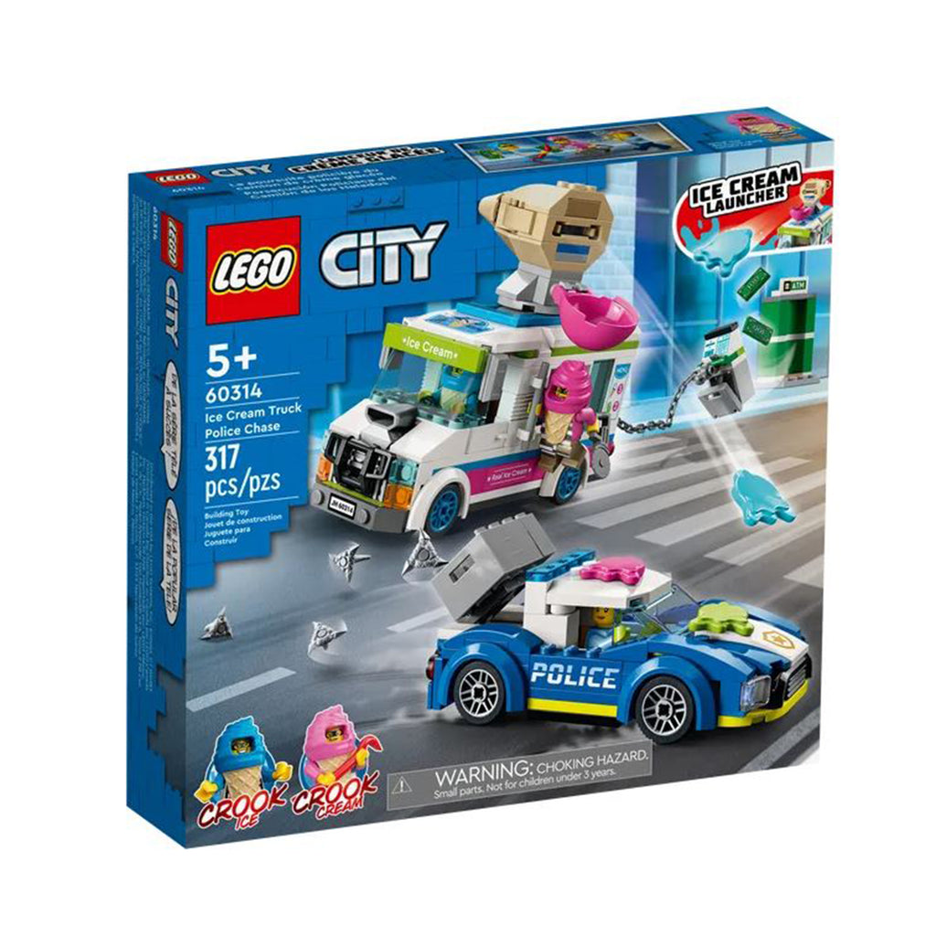 LEGO® City Ice Cream Truck Police Chase Building Set 60314 - Radar Toys