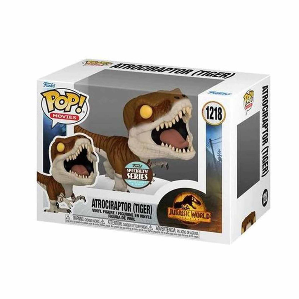 Funko Jurassic World Dominion POP Specialty Series Atrociraptor Tiger Figure