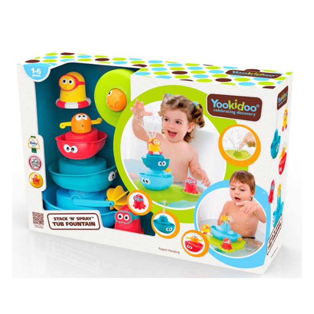 Yookidoo Stack N Spray Tub Fountain Play Set - Radar Toys