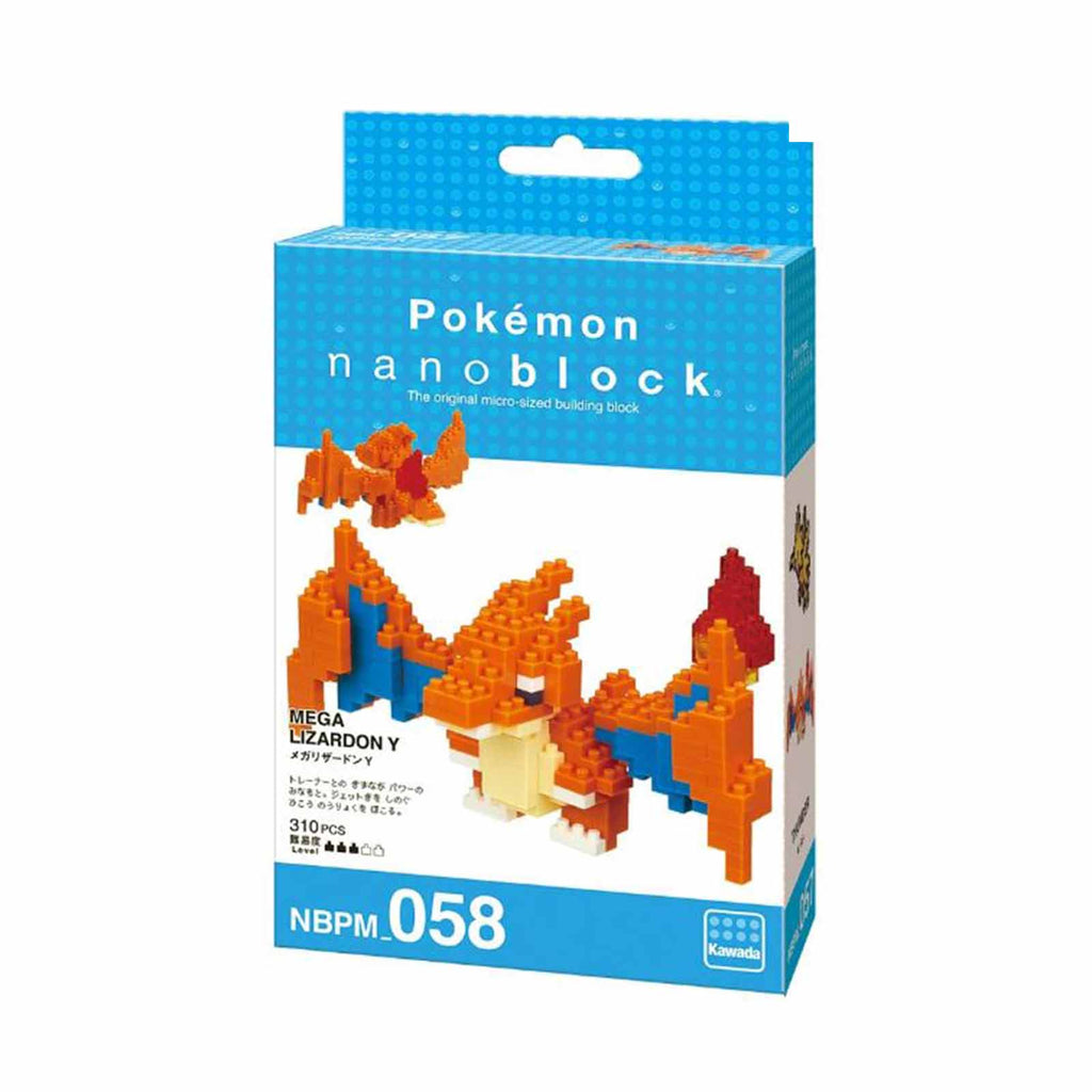 Nanoblock Pokemon Mega Charizard Y Building Set - Radar Toys