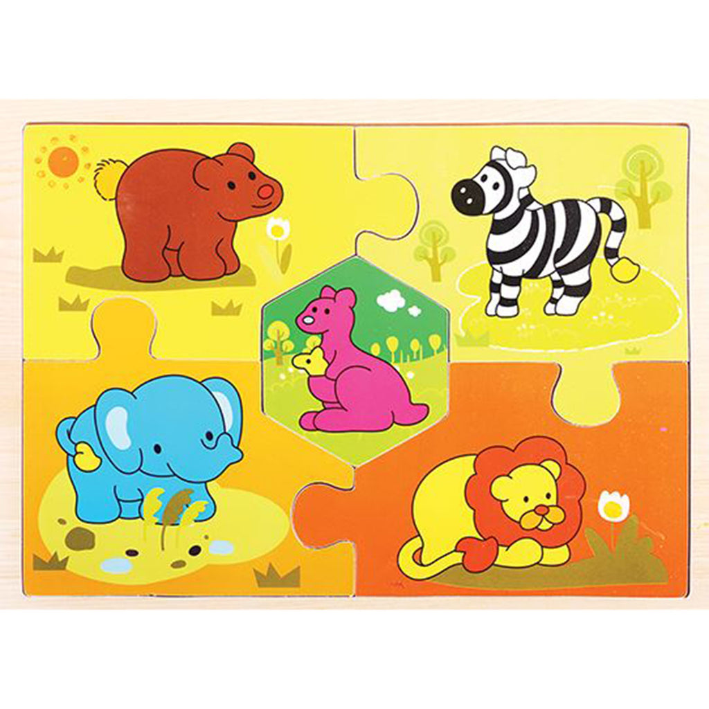 Family Games America Wooden Wild Animal Jigsaw Puzzle - Radar Toys