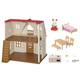 Epoch Calico Critters Red Roof Cozy Cottage Figure Set - Radar Toys