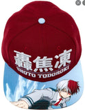 Bioworld My Hero Academia Shoto Todoroki Red Snapback Hat - Radar Toys