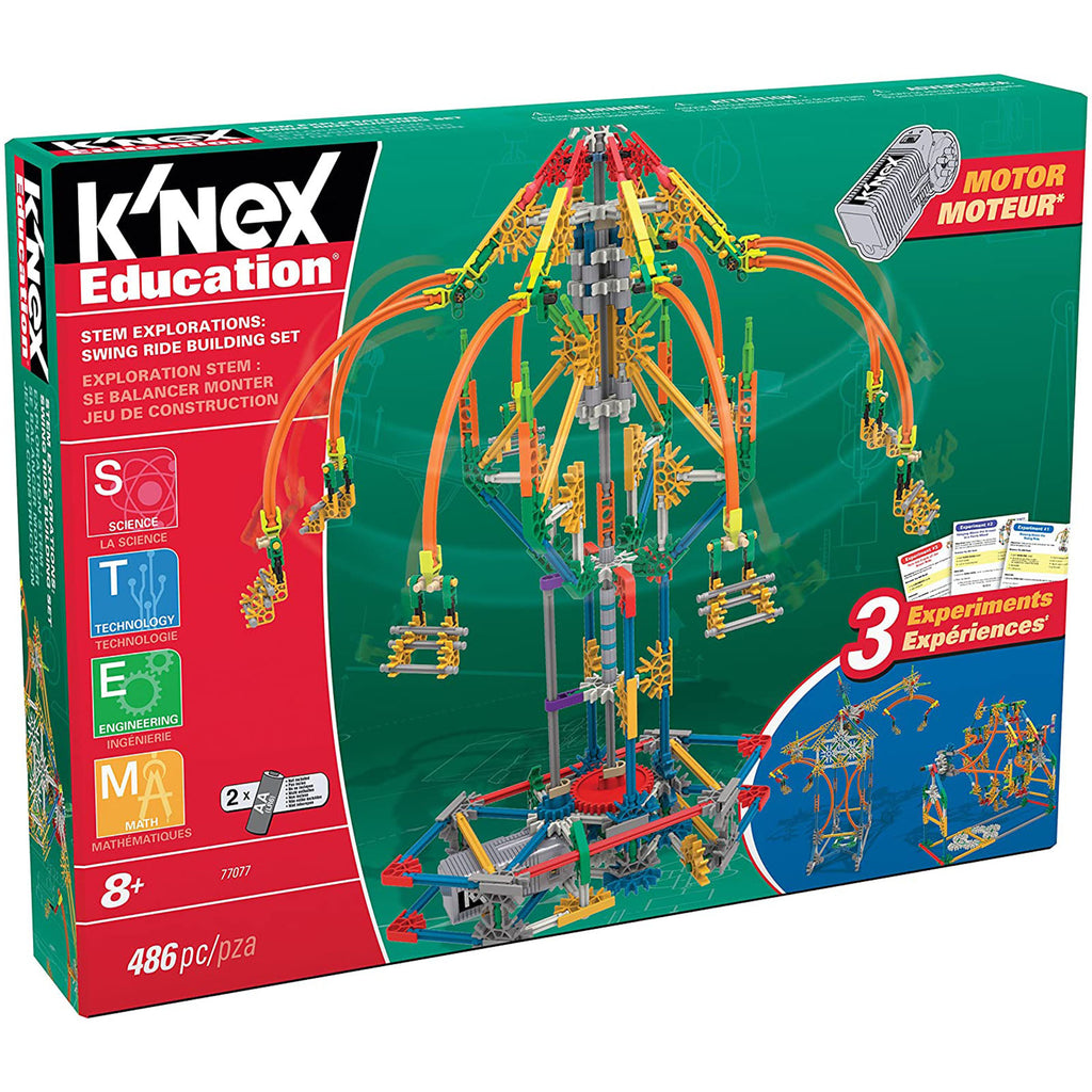 K'Nex Education Swing Ride 486 Piece Building Set - Radar Toys