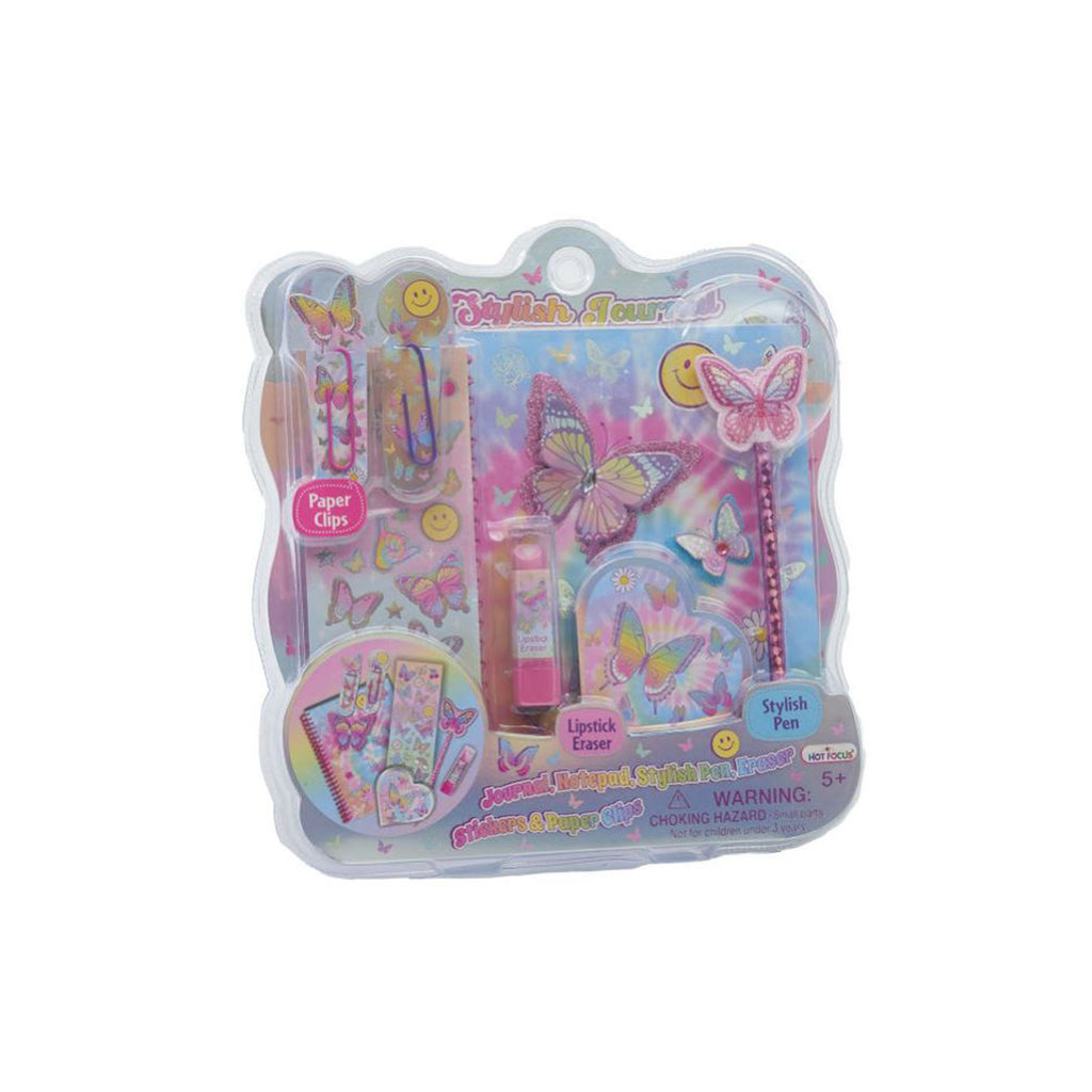 Hot Focus Stylish Journal Tie Dye Butterfly Set - Radar Toys