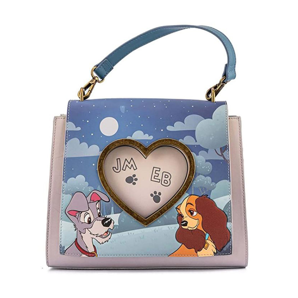Loungefly Disney Lady And The Tramp Wet Cement Crossbody Bag Purse