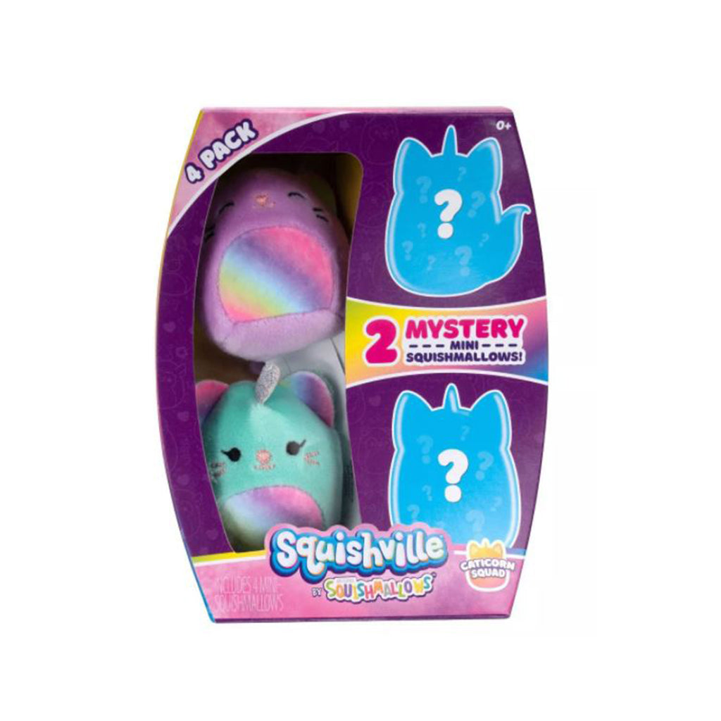 Squishmallow Squishville Mini Plush 4 Pack Blind Box - Radar Toys