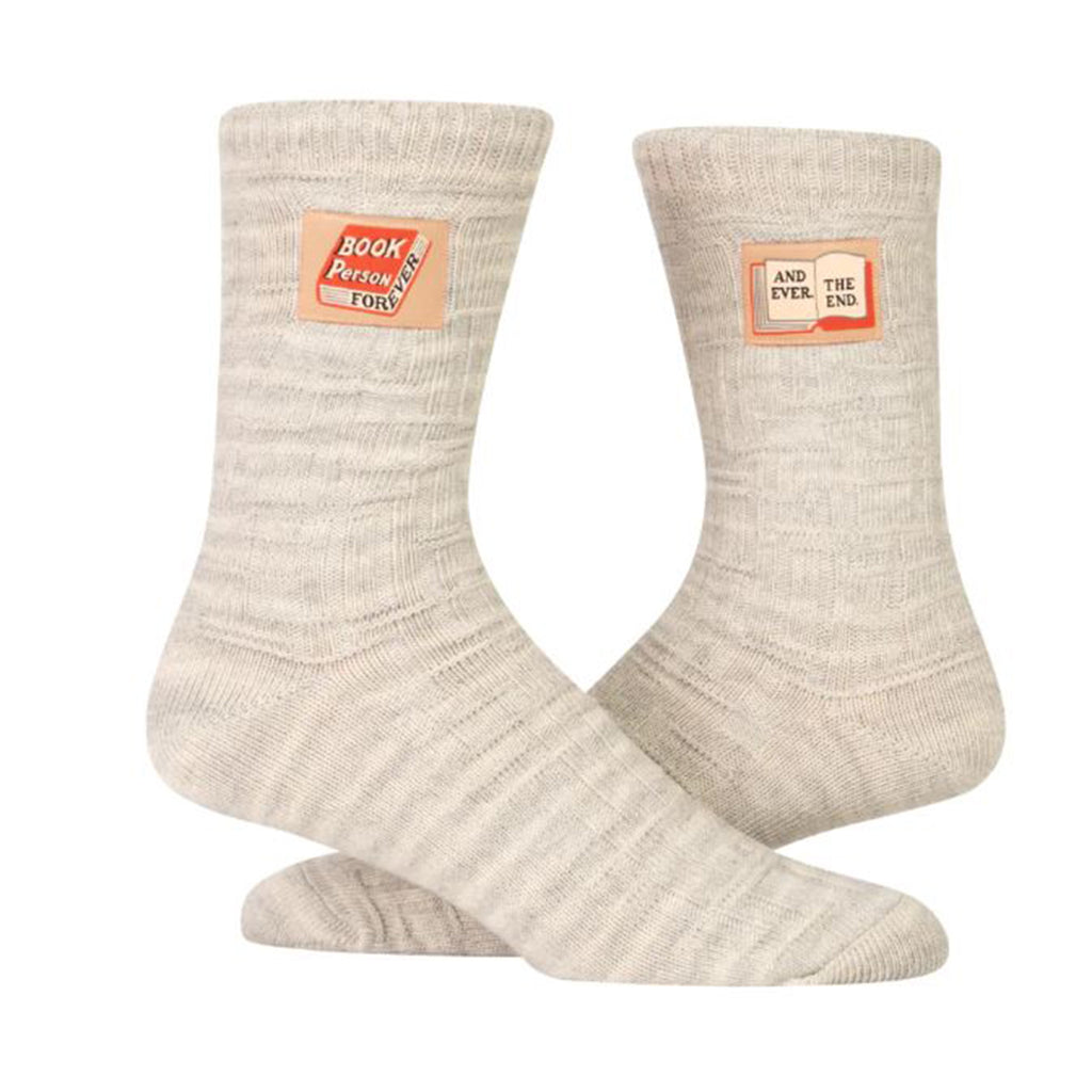 Blue Q Book Person Forever And Ever Tag Socks - Radar Toys