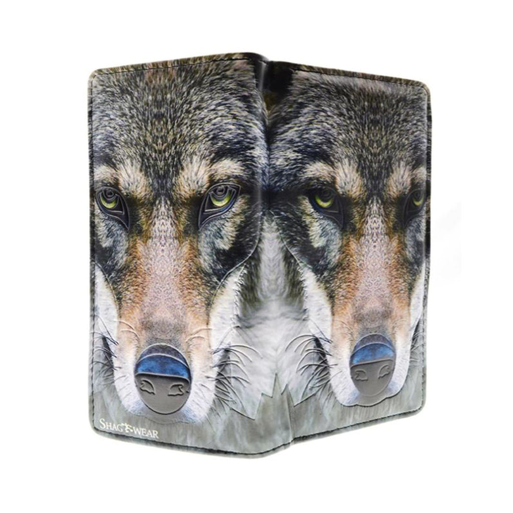 Shagwear Portrait Of A Wolf Large Zipper Wallet - Radar Toys