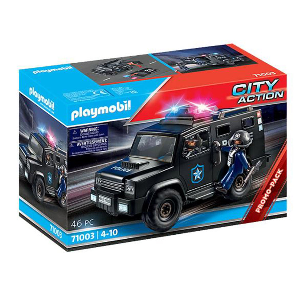 Playmobil City Action Tactical Unit Vehicle Building Set 71003 - Radar Toys