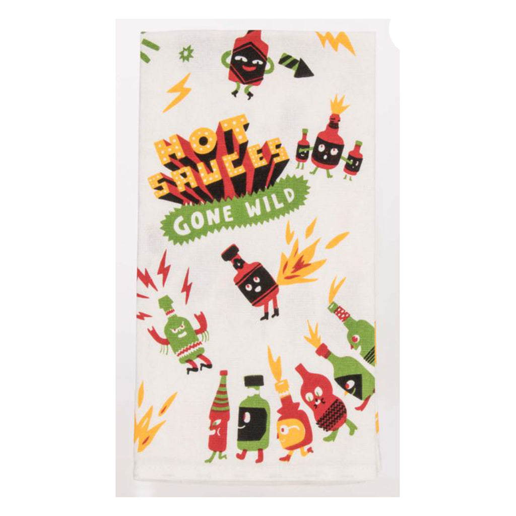 Blue Q Hot Sauces Gone Wild Dish Towel - Radar Toys